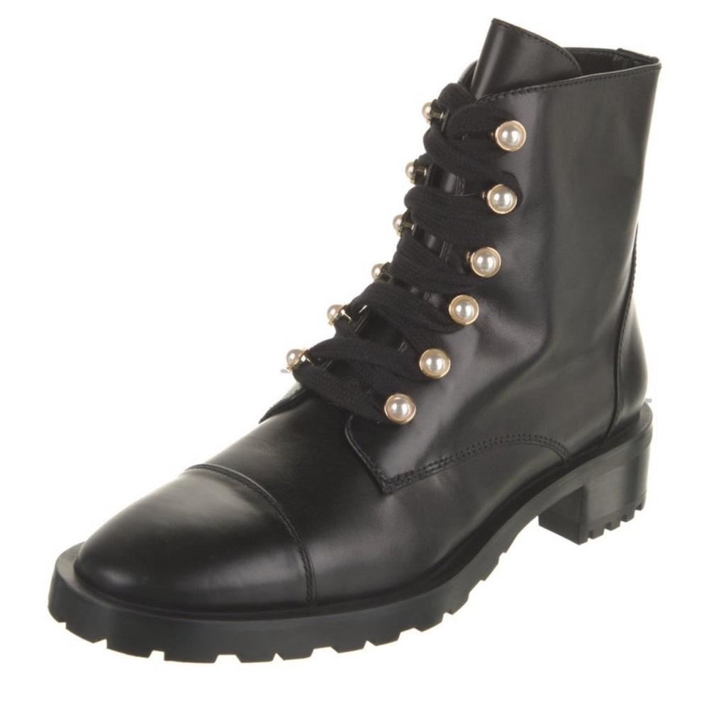 Stuart Weitzman Pearl Combat Boots